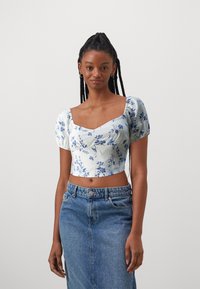 Hollister Co. - RUCHED BUST - Printtipaita - waterfall Pienoiskuva 1