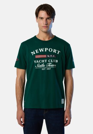 WITH SAILING  - T-Shirt print - dark green