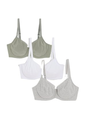 3PK RICH WIRED FULL CUP - Underwired bra - green mix