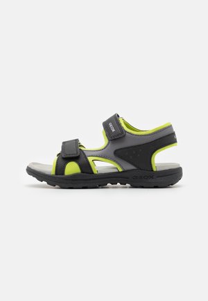 VANIETT BOY - Vaikščiojimo sandalai - black/lime