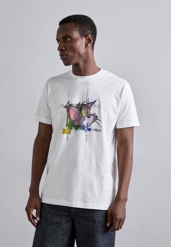 Print T-shirt - bianco ottico