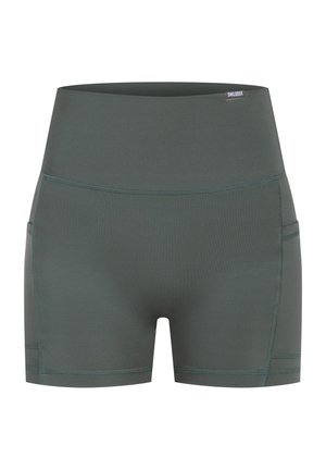 HIGH WAIST SHORTS WITH POCKET JOSIE - Tights - grün