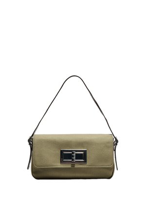 Stradivarius, COMPACT SHOULDER BAG WITH METAL CLASP - Sac à main - khaki