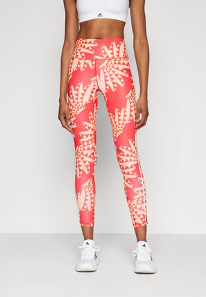 FARM LEGGINGS - Leggings - tomato/spring yellow