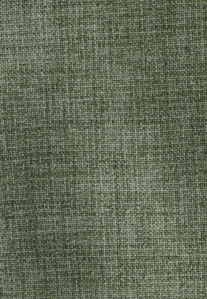 Textured fabric in dark green, featuring a woven pattern with varying shades. The surface is slightly coarse with a natural look.