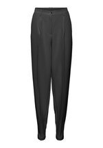 SOMETHINGNEW EVA LONG PANTS - Pantalones - black/negro - Zalando.es