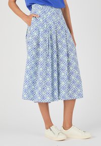 Damart TOUCHER FRAIS CLIMATYL - Gonna a campana - bleu graphique