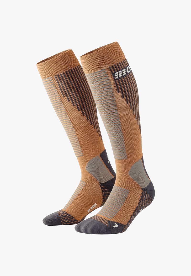 CEP KNEE HIGH COLD WEATHER V2 KOMPRESSION - MADE IN GERMANY - Kniestrümpfe - caramel