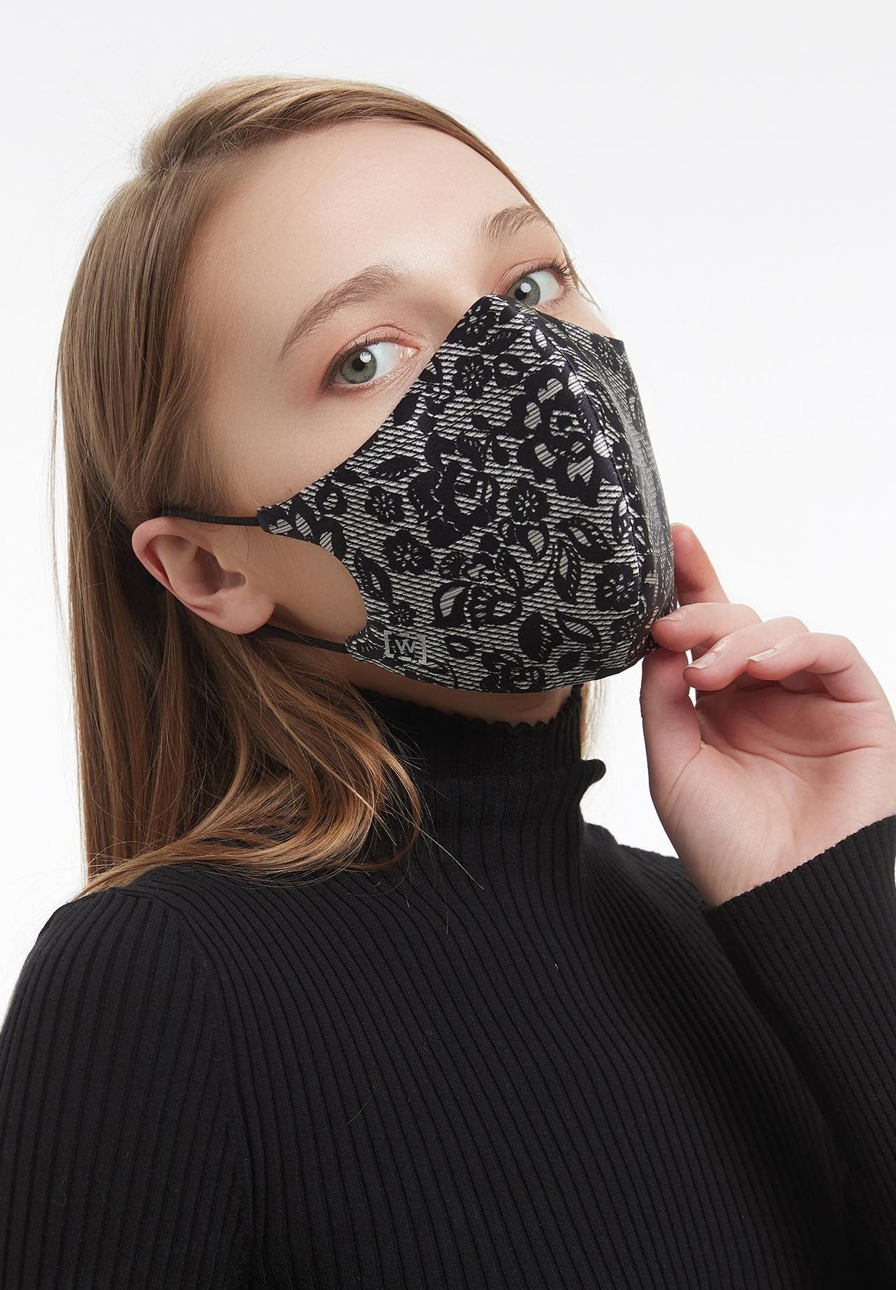 Wolford LUXURY LACE MASK REVERSIBLE - Stoffen mondkapje - black/Zwart -  Zalando.nl