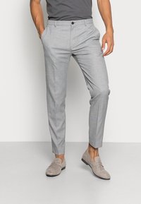 Calvin Klein Tailored SOFT STRETCH PIQUE PANTS - Chinos - light grey heather