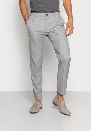 SOFT STRETCH PIQUE PANTS - Chino - light grey heather