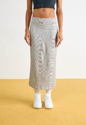 NOISE MIDI SKIRT - Maxi skirt - blanc