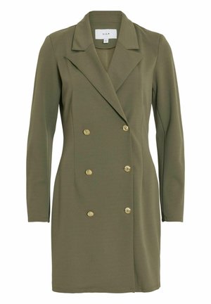 VILA ZWEIREIHIGES - Shirt dress - dusty olive
