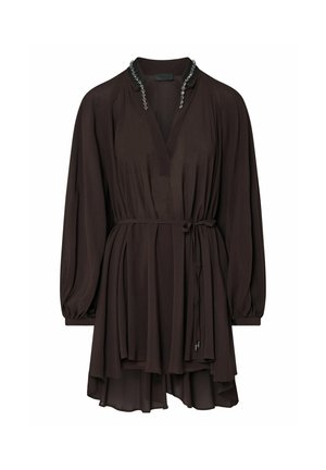 LIU JO, LIU JO SHORT DRESS IN GEORGETTE - Φόρεμα ημέρας - brown