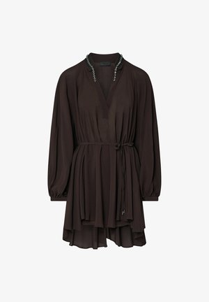 LIU JO, LIU JO SHORT DRESS IN GEORGETTE - Φόρεμα ημέρας - brown