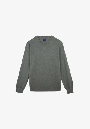 BASIC V NECK - Stickad tröja - khaki