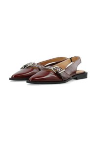 Bianco BIAVICTORIA - Bailarinas con tira trasera - burgundy nappalak