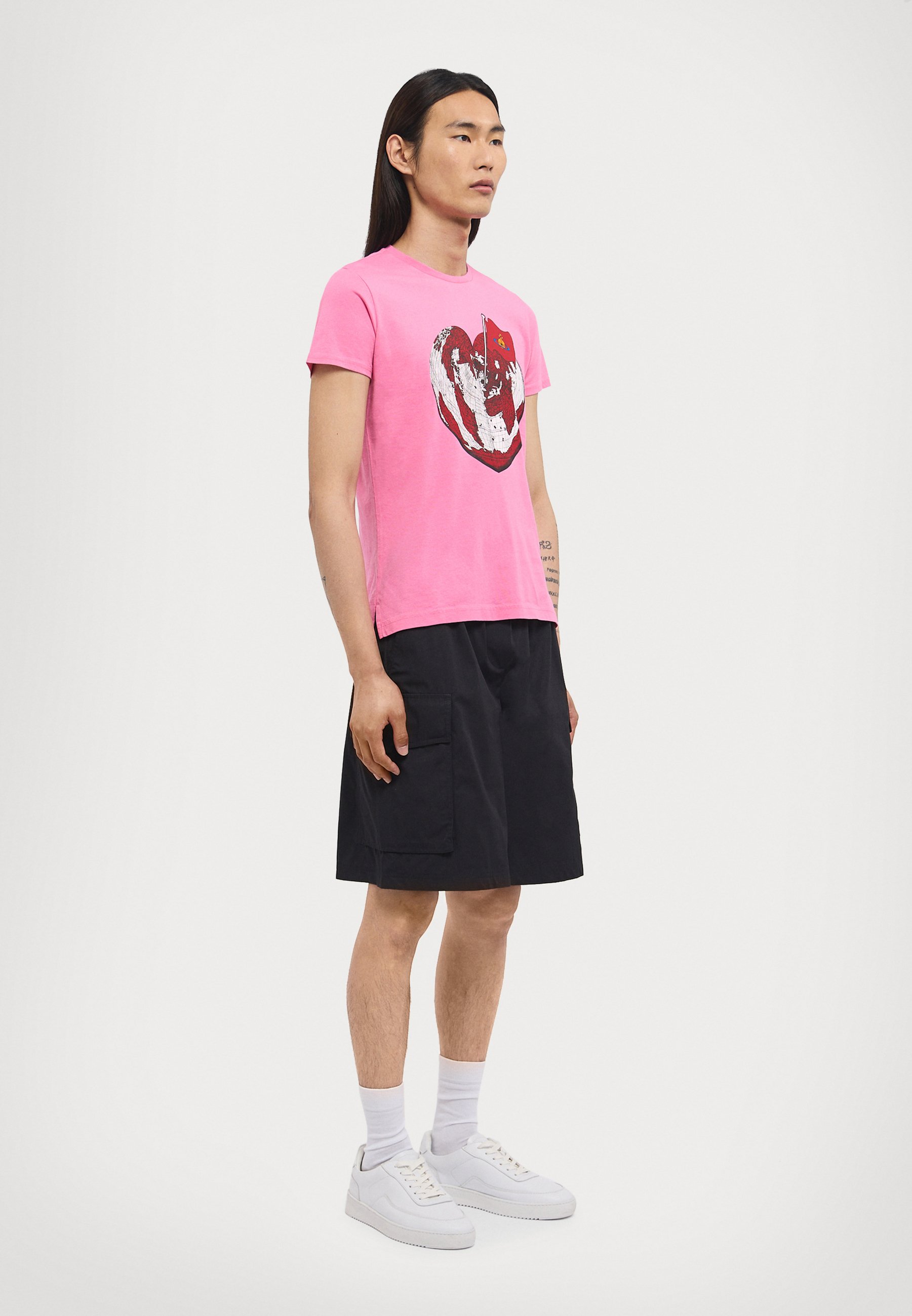 Vivienne Westwood HEART WORLD PERU' - Print T-shirt - pink