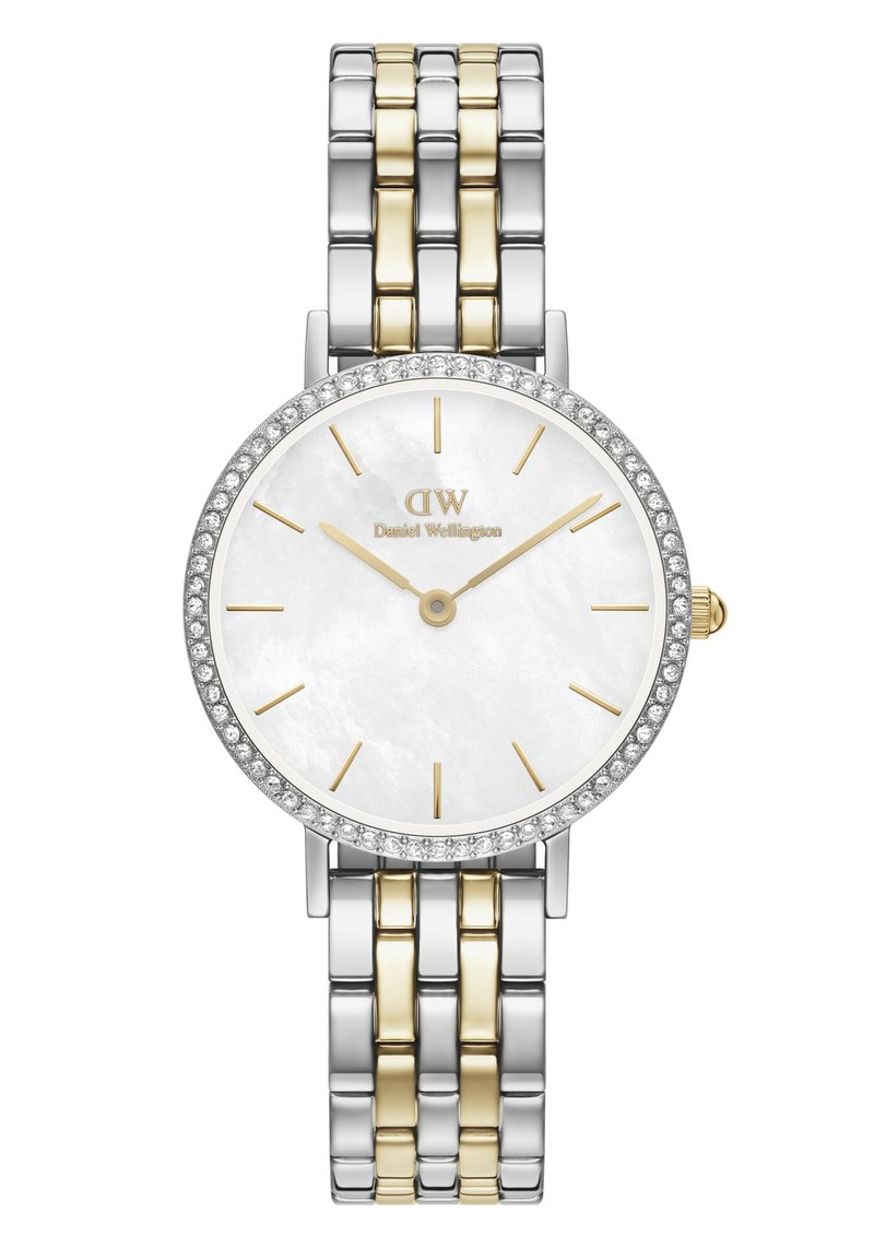 Daniel Wellington - PETITE LUMINE BEZEL 5-LINK TWO-TONE MOP - Rannekello - silver-coloured, Suurenna