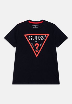 Guess JUNIOR CORE - Tricou cu imprimeu - smart blue