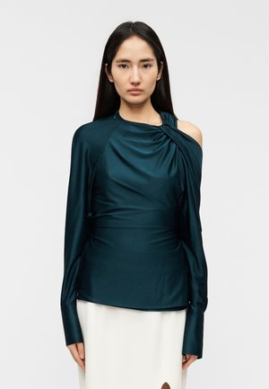 TWIST DETAIL - Majica z dolgimi rokavi - dark teal