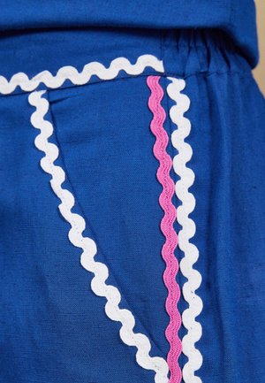Love & Roses, REGULAR FIT - RIC RAC TRIM TROUSERS - Pantaloni - blue