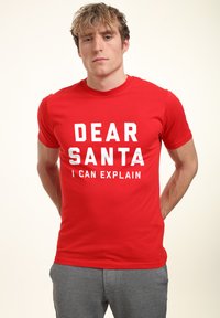 Henry Tiger DEAR SANTA - Camiseta estampada - red