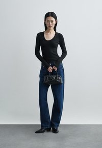 Citizens of Humanity MARA U NECK - Ilgarankovis viršutinės dalies drabužis - black