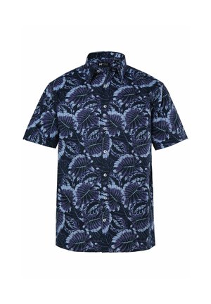 Men Plus, HEMD, HALBARM, KENTKRAGEN, ALLOVERPRINT, COMFORT FIT, BIS 8 XL - Camisa - navy blue