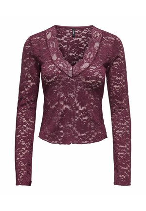 ONLY, ONLNIKKA L/S LACE TOP JRS NOOS - Blouse - fig