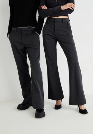 STACKED TROUSER UNISEX - Trousers - grey