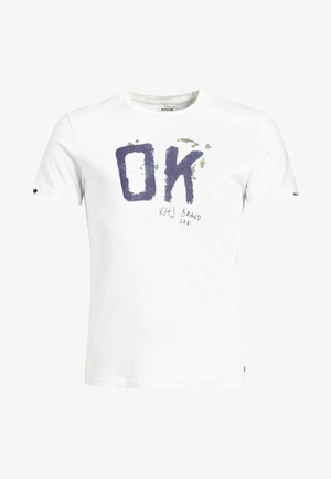 khujo ELIJAH OK - T-shirt print - white