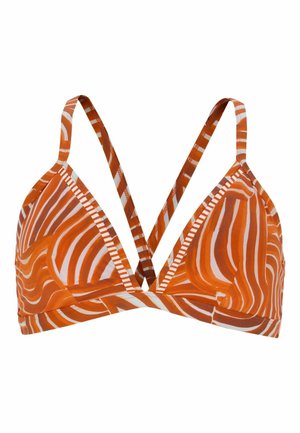 RIKRAK TRIANGLE  - REGULAR FIT - Bikini top - orange swirl