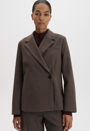 someday., REGULAR FIT DOUBLE BREASTED - Blazer - taupewood melange