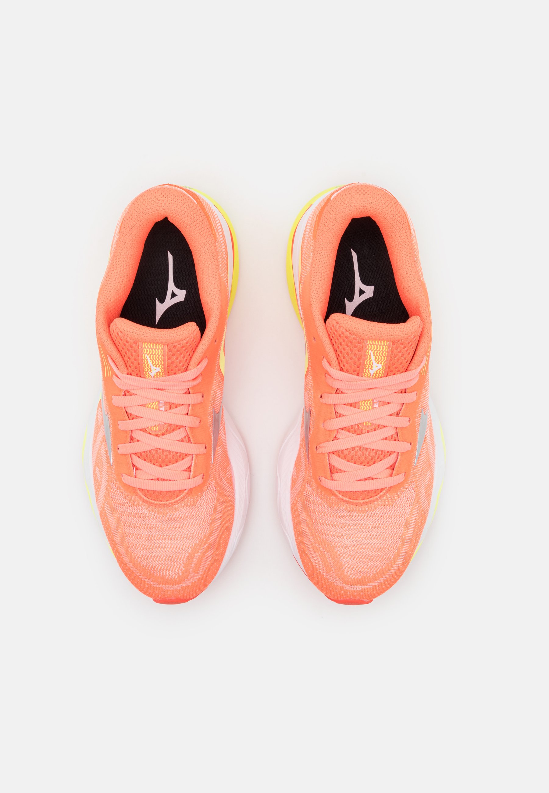 Mizuno WAVE ULTIMA 13 - Hardloopschoenen neutraal - neon flame/silver/neo  lime/koraalrood - Zalando.nl
