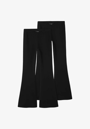 2ER-PACK GLATTE - Hlače - black