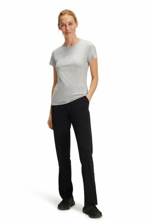 FALKE, CORE LOGO - Print T-shirt - grey heather