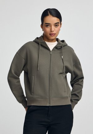 Sudadera con cremallera - military green
