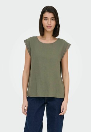 JDY TOP JDYSAY TOP - T-shirt imprimé - khaki