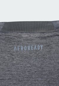 adidas Performance AEROREADY HEATHER KIDS - Sportska majica - black grey three grey six reflective silver