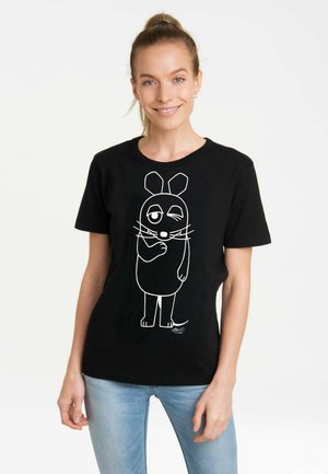 MAUS - OUTLINE - Print T-shirt - schwarz