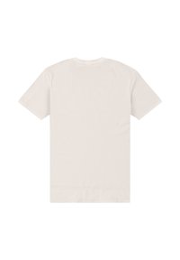 Korte mouw t-shirt in off-white katoen, met een ronde hals en een gladde, ongecompliceerde stofstructuur. Klassiek, recht gesneden ontwerp.