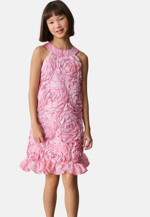 REGULAR FIT - 3D TEXTURED FLORAL HALTER  - Cocktailkjole / festkjole - pink