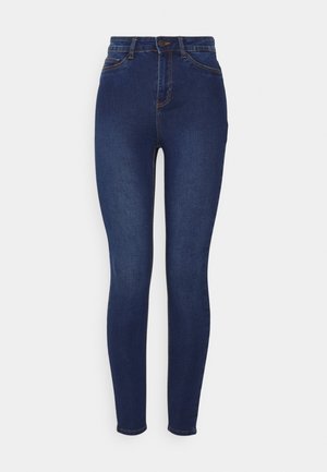 NMCALLIE SKINNY JEANS - Skinny džíny - all in dark blue denim