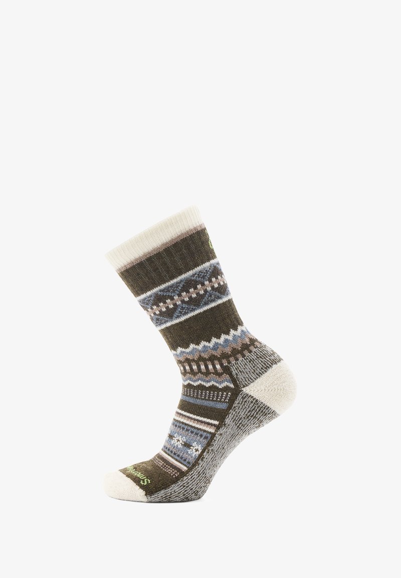Smartwool EVERYDAY COZY SNOWED IN CREW - Urheilusukat - military olive