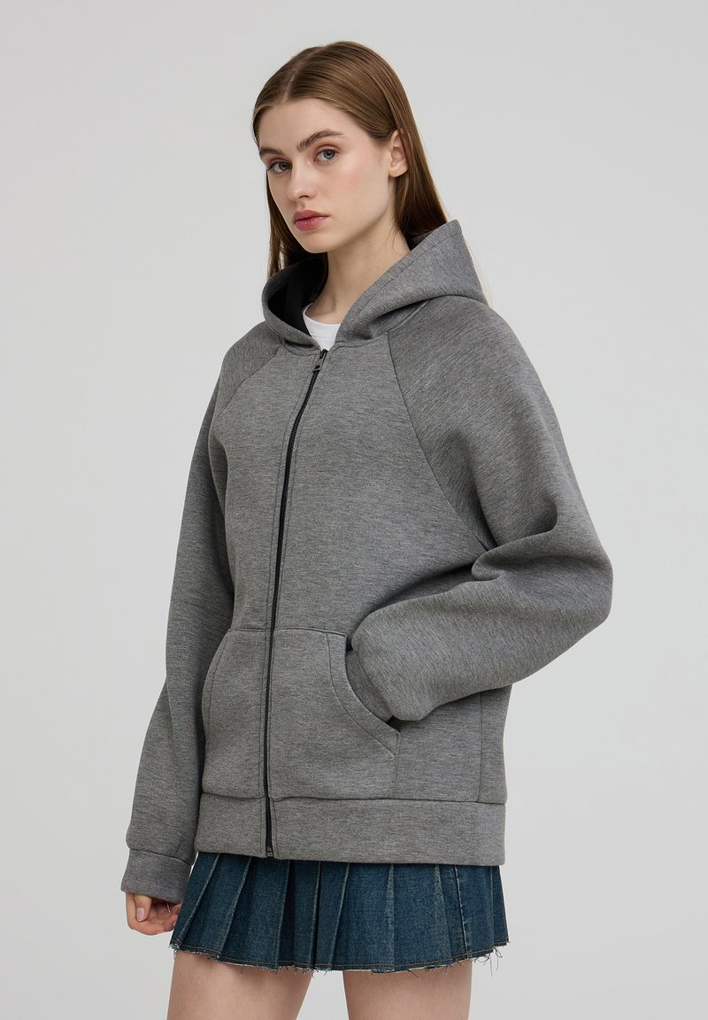 Terranova Felpa con zip - var grigio medio
