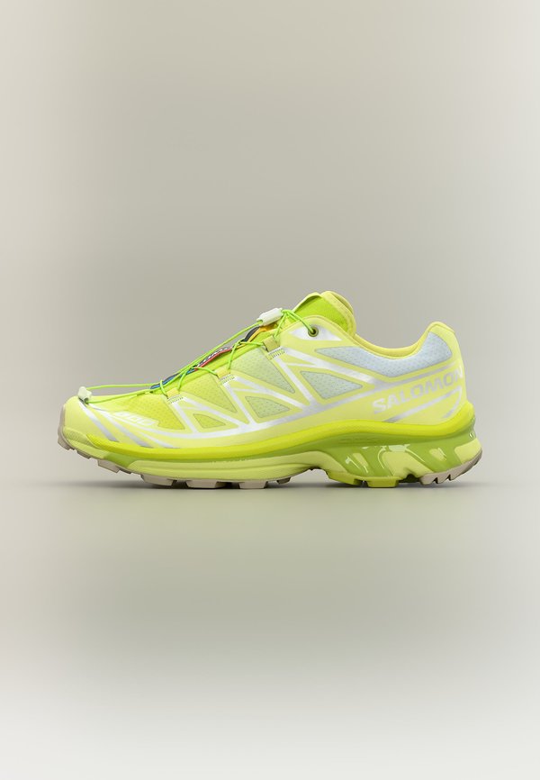 XT-6 UNISEX - Sneakers low - acid lime/sunny lime/feather gray