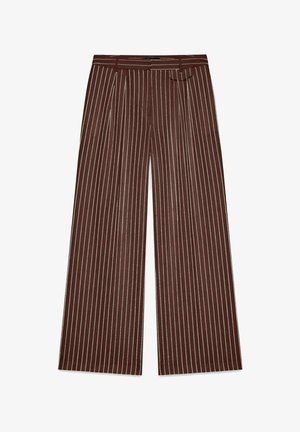 Vero Moda, TROUSERS VMPOLLY MID WAIST TROUSERS - Pantalon classique - chocolate fondant