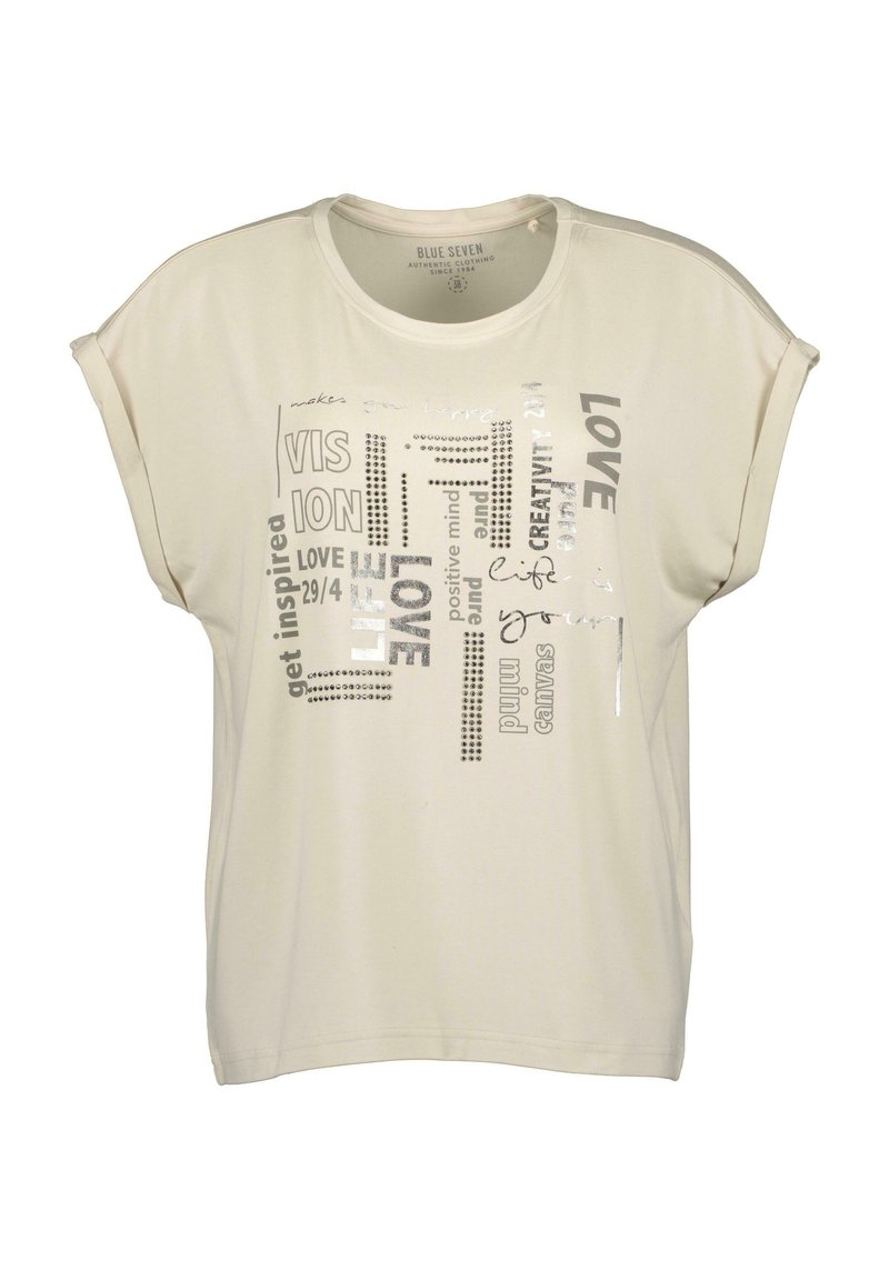 BLUE SEVEN T-shirt print beige