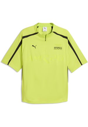 ASTON MARTIN ARAMCO F1 TEAM LIFESTYLE TRIKOT - T-Shirt print - lime shimmer